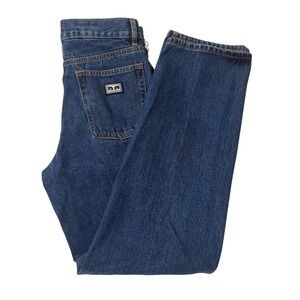 Obey Hardwork Denim Stonewash Indigo Jeans Mens Size 27 Button Fly Straight New